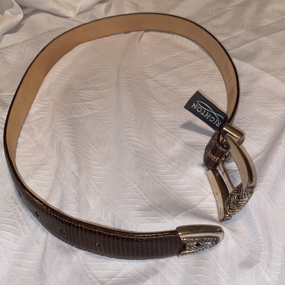 Brighton vintage leather belt size 33.5” - Picture 12 of 17